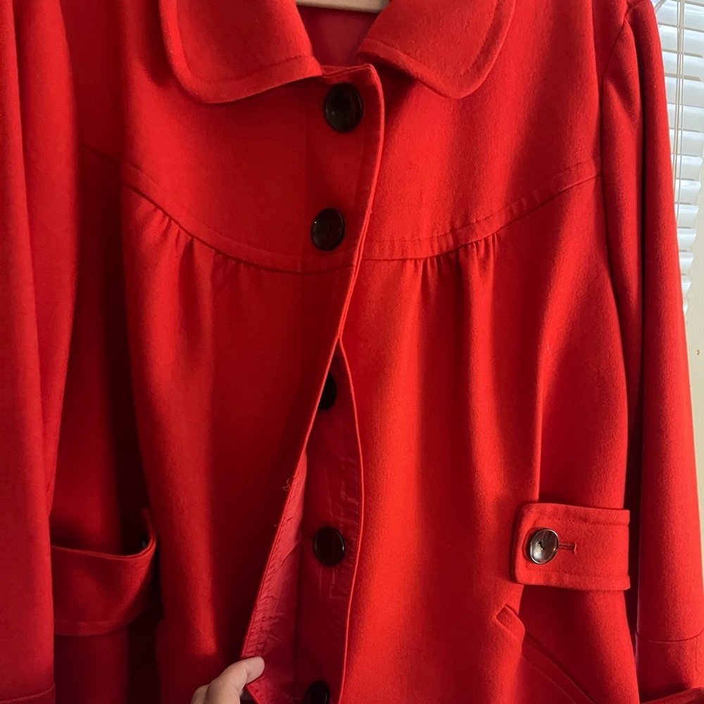 Red women’s coat.  Size 22. Style&Co. lightly worn